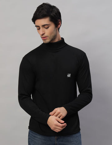 Classic Black High-Neck Tee