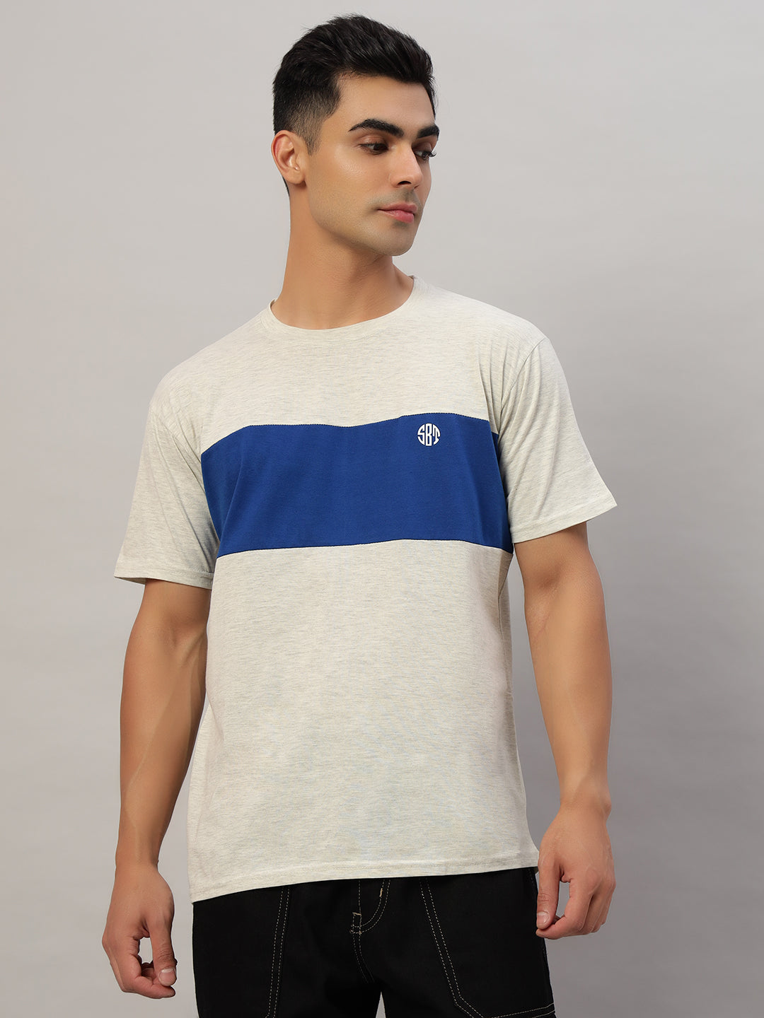 Men's Casual Colorblock T-Shirt – Comfortable & Stylish