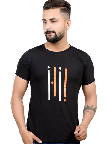 Men's Stripe Half Tshirt