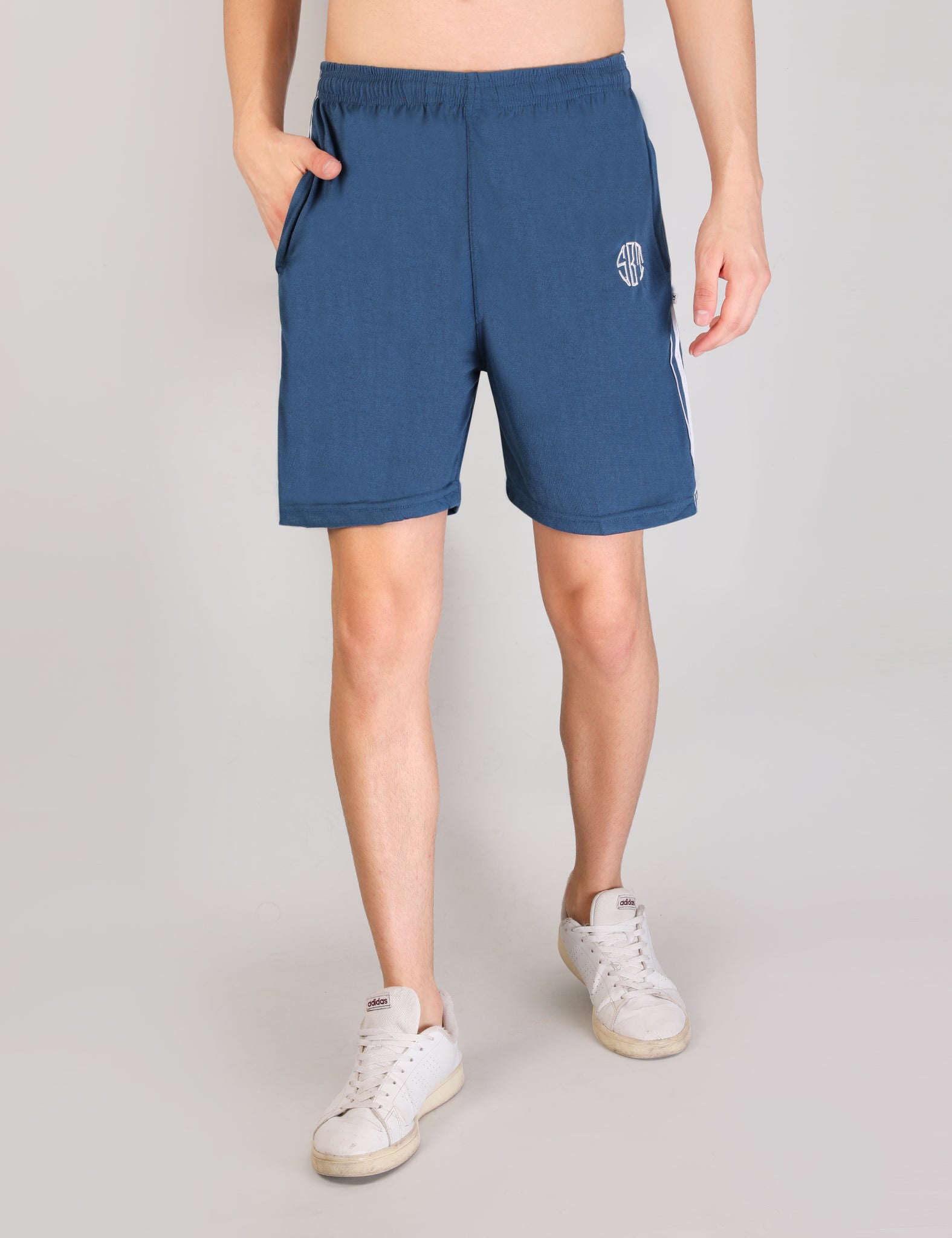 Men's Airforce Cotton Shorts with Zipper Pockets